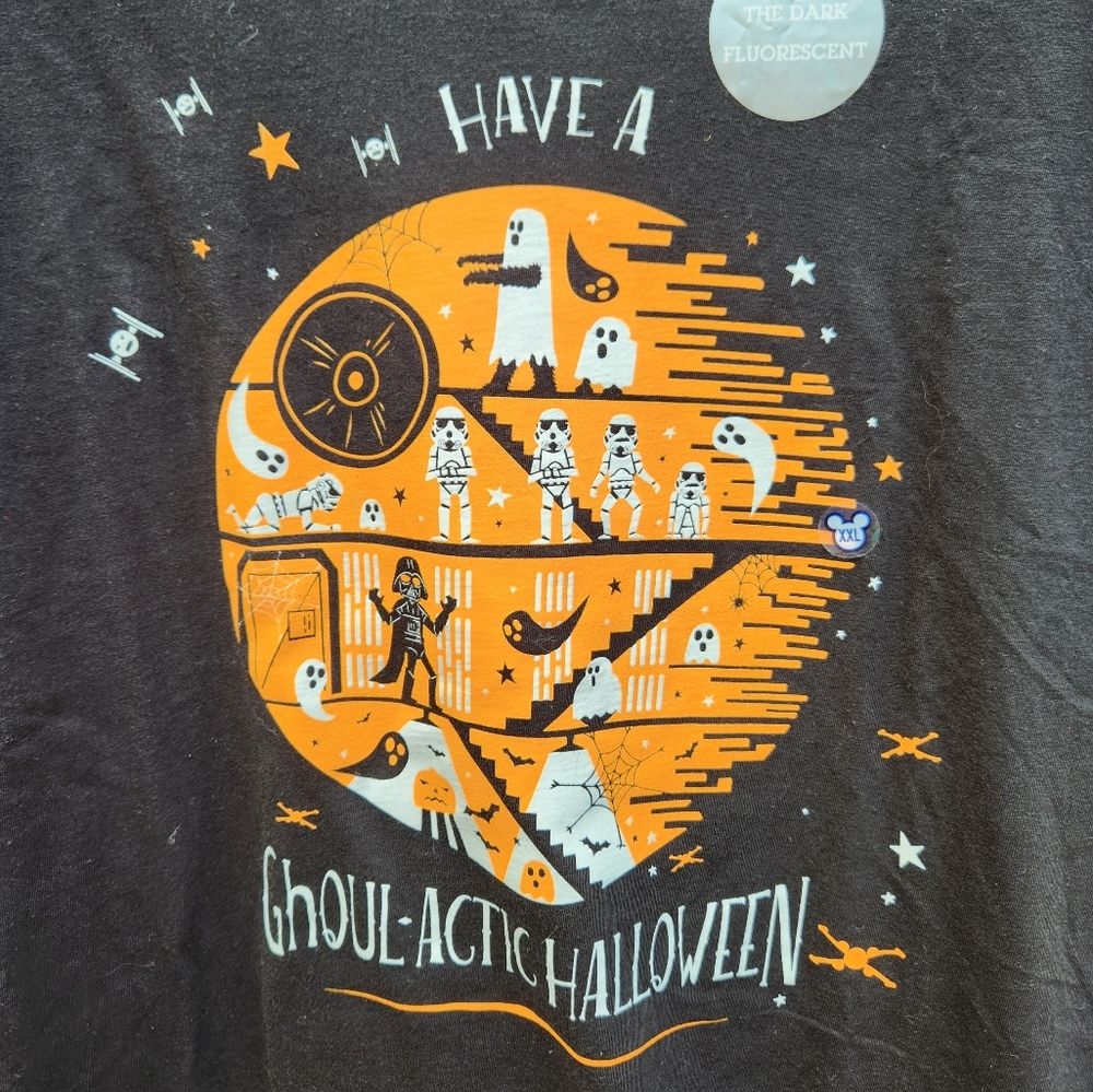 NWT Disney Star Wars Ghoul-Actic Halloween Glow in the Dark Tshirt - Picture 7 of 7